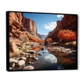 thumbnail image 2 of Designart "Timeless Passage Through the Canyon II" Landscapes Floater Framed Wall Art Living Room, 2 of 7