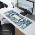 thumbnail image 2 of Long Mouse Pads for Desk,Pioneer Flower Floral Print Pattern Desk Mats on Top Of Desks, Desk Mouse Pad Extra Large with 3mm Non-Slip Base and Stitched Edge for Gaming,Office,Work,Home 31.5"x11.8", 2 of 6