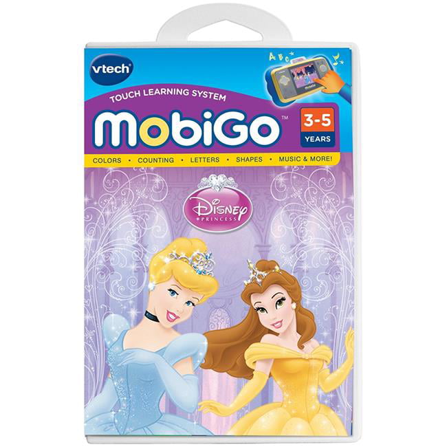 Disney Princess Cinderella And Belle Vtech MobiGo 1 2 Game 