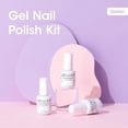 thumbnail image 5 of Gellen Gel Nail Polish, 6×8ml Natural 4 Effects Cat Eye & Blooming & Shimmer & Nude Gel Polish Set with Magnet, Soak off Nail Gel Kit At Home Salon Use, Plum White Series, 5 of 9
