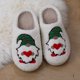 thumbnail image 2 of Zapatos Casa Sin Cordones Felpa Piel Esponjosa Navidad Lindo Enano para Hombres Mujeres, 2 of 9