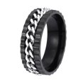thumbnail image 4 of Fashion Stainless Steel Ring External Band Rotating Ring Wonderful Gift, 4 of 9