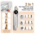 thumbnail image 4 of Cortauñas y lima para uñas de perro y gato COUEYOA 2 en 1 con luz LED, 4 of 6