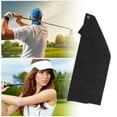thumbnail image 6 of Unique Bargains 1 Set Soft Golf Towel with Cleaning Brush Ball Fork 15.75"x23.62" Black, 6 of 6