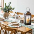 thumbnail image 6 of Green Plaid Farmhouse Round 15 Inch Placemats Set of 4, Watercolor Cute Country Pigs Checkered HeatResistant Non Slip Place Mats for Dining Table, Wipeable Braided Kitchen Table Mats for Housewarming, 6 of 9