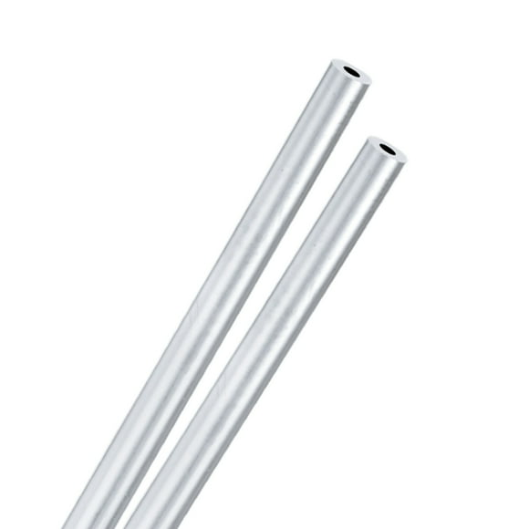Uxcell 2-Pack 6063 Aluminum Round Tube, 4mmx10mm(IDxOD) 300mm Length Straight Tubing