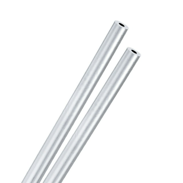 Tubo redondo de aluminio 6063 en paquete de 2, 4mmx10mm (IDxOD) longitud de 300mm