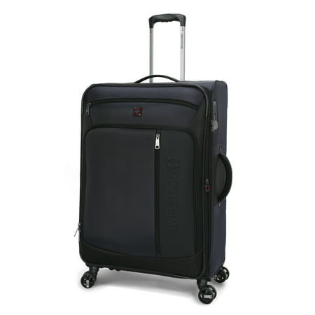 SwissTech Urban Trek 28" Check Soft Side Luggage, Navy (Walmart Exclusive)