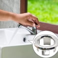 thumbnail image 5 of 8Pcs Bathroom Basin Sink Spares Round Overflow Ring Chrom Hole Cover Insert, 5 of 11
