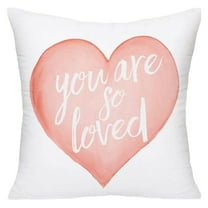 Valentines Day Decorations Throw Pillow Covers 18x18 Inch, Love Cushion Cases 1 Pack, Red Black Decorative Pillowcases for Couch Sofa Bedroom, Wedding Decorations Spring Easter Holiday Decor G