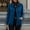 Blue, variant on Women's Vertical Ribbed Knit Zip Up Jacket – Lapel Long Sleeve Slim Fit Casual Cardigan Coat with Side Pockets Gray,M