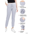thumbnail image 6 of ClothingAve. Women's Comfy Joggers Sweatpants | Moisture Wicking Lightweight French Terry Fabric with Side Pockets Female Pants, 6 of 7
