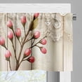 thumbnail image 4 of Ambesonne Oriental Lace Print Window Valance, Retro Eastern, 54" X 12", Pale Pink Beige White, 4 of 5