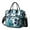 Blue Pioneer Flower-4, variant on OBREWU Blue Pioneer Flower Women's Insulated Leakproof Large Lunch Bag, Oxford Cloth