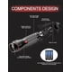 thumbnail image 3 of Crday Torches Led Super Bright [2-pack]. 600lm High Brightness Zoomable Small Torch Gift, 3 of 5