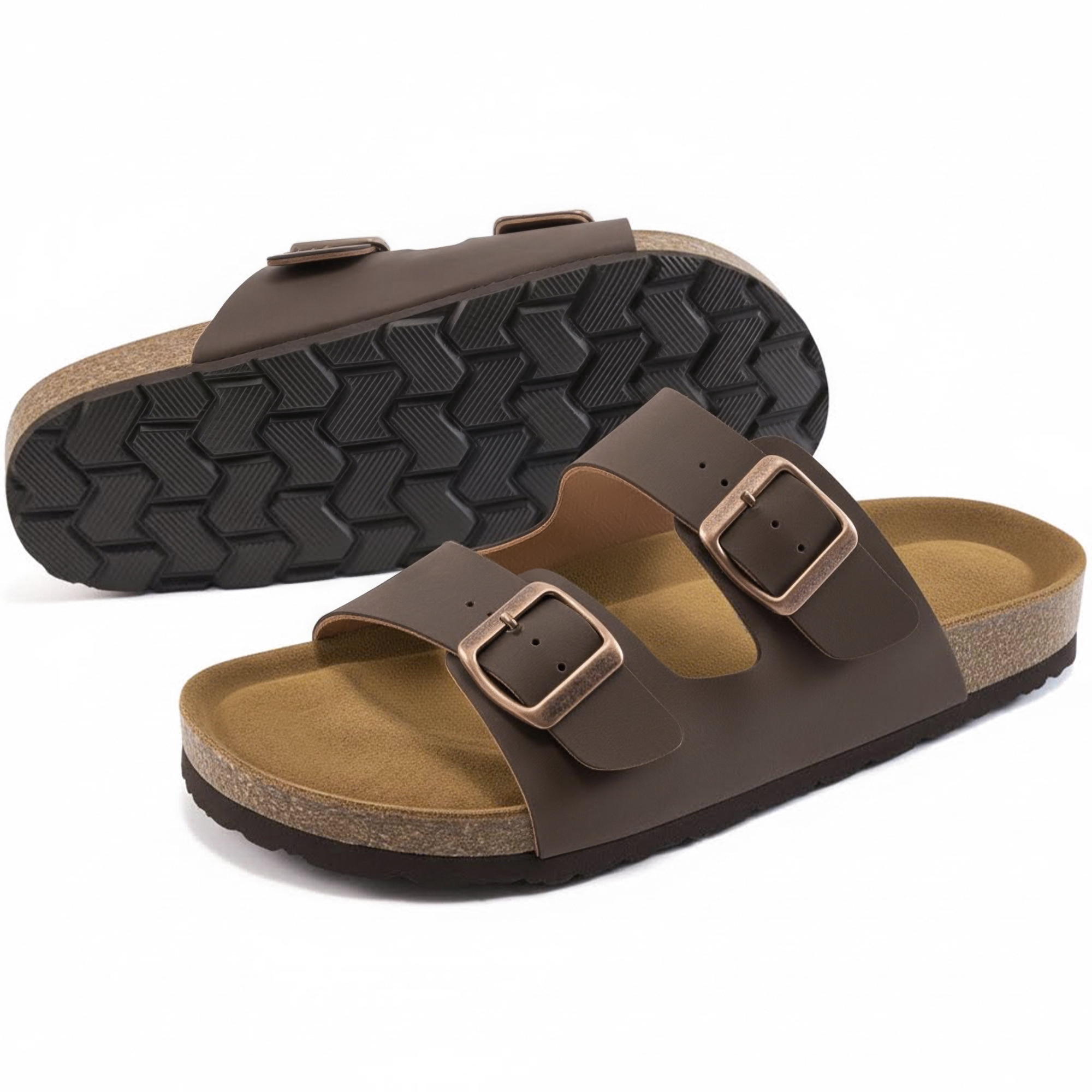 Ablanczoom Men's Cork Footbed Slide Sandals photo 5