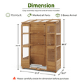 thumbnail image 3 of MCombo Wood Walk-In Outdoor Greenhouse, 57.9" x 28.5" x 73.4", 3 of 9