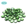 thumbnail image 3 of Uxcell Decorative Flat Glass Marbles 0.67''-0.75'' Rock Vase Filler Green for Fish Tank Table Scatter Decor 100 Pcs, 3 of 5