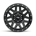 thumbnail image 5 of RockTrix RT110 20x9 Matte Black Off Road Wheels 6x139.7 Bolt Pattern (6x5.5) -12mm Offset, 20 Inch Rims Compatible with Chevy Silverado 1500, GMC Sierra 1500, and 2019-2026 Ram 1500, 5 of 7
