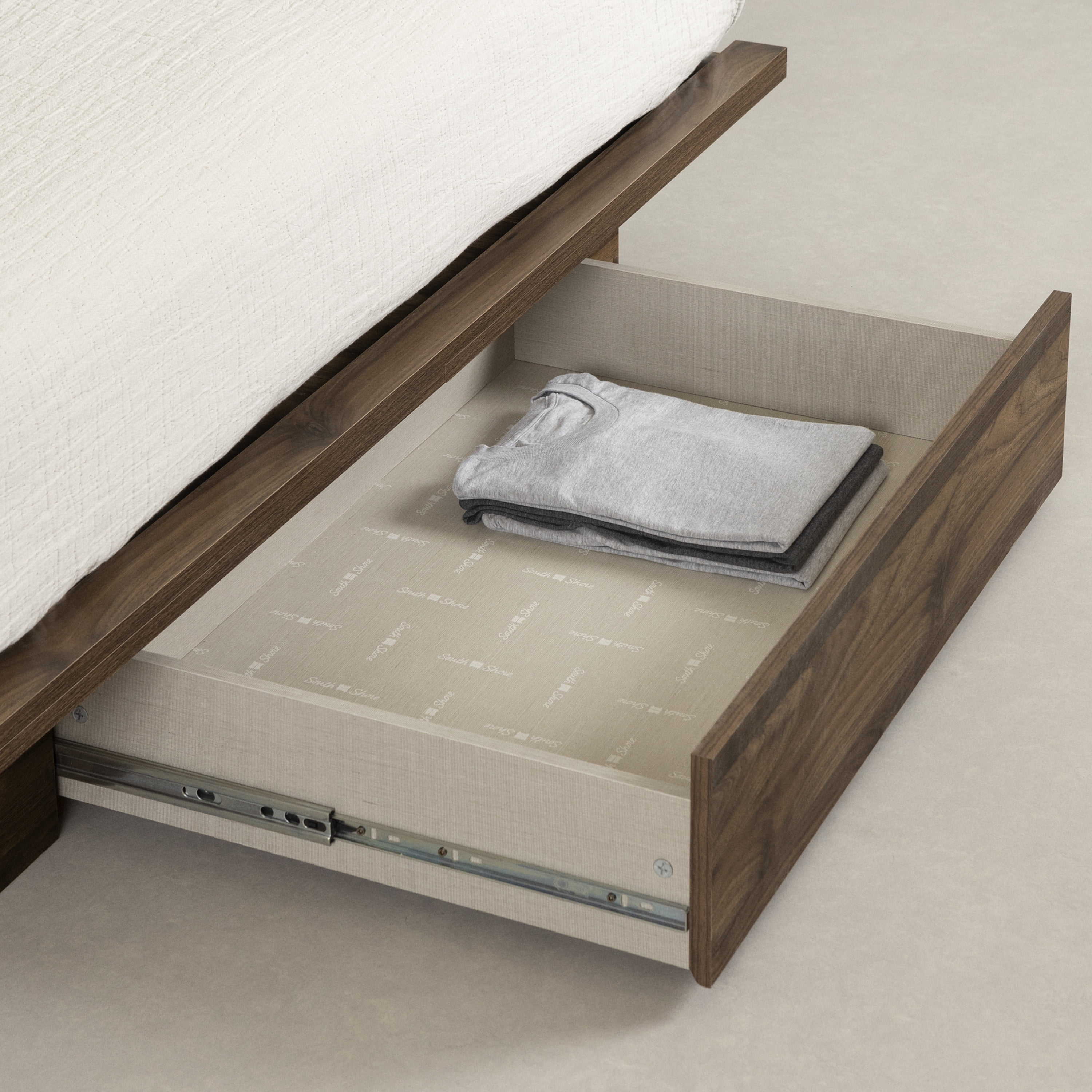 South Shore Musano, Urban Modern Bed, Full/Queen Brown