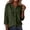 Green, variant on Shirts for Women Summer Breathable Cotton Linen Solid Color Drop Shoulder V Neck Button Three Quarter Sleeve Loose Fit Casual Vacation Blouse Shirt Tops Wine Red S