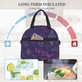 thumbnail image 7 of DouZhe Lunch Bags for Women and Men, OMG WOW Doodle Prints Reusable Portable Insulated Cooler Waterproof Lunch Tote Bag for Travel Work School Picnic, 7 of 7