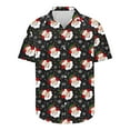 thumbnail image 5 of Elvqul Casual Shirts for Men Button up Graphic Short Sleeve Christmas Mens Shirts, 5 of 5