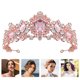 thumbnail image 3 of 1 pieza elegante tocado de novia tocado de corona de cristal tocado brillante de boda, 3 of 5