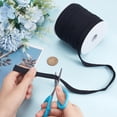 thumbnail image 3 of 27.34Yards Black Flat Replacement Cotton Cords 12mm Wide Flat Drawstring Cord Rope with Plastic Spools for Garment Accessories Sports Pants Sweatpants Sweater DIY, 3 of 9