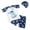 Blue, variant on Odeerbi 1-10 Years Kids Boys Three Pieces Athletic Training Swimsuit with Swim Cap Set Summer Beach Surfing Swimsuit Cute Dinosaur Beachwear Short Sleeve Top Swim Trunks Set