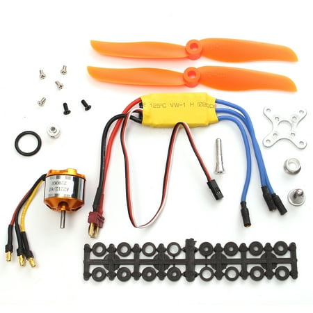 - RC 2200KV Brushless Motor A2212-6 + 30A ESC + Free Mount Kit For RC Airplane
