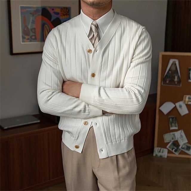 Veste Décontractée à Manches Longues Sans Capuche pour Hommes avec Col Rabattu et Tissu Polyester Doux pour Printemps, Automne et Hiver Usage Quotidien
