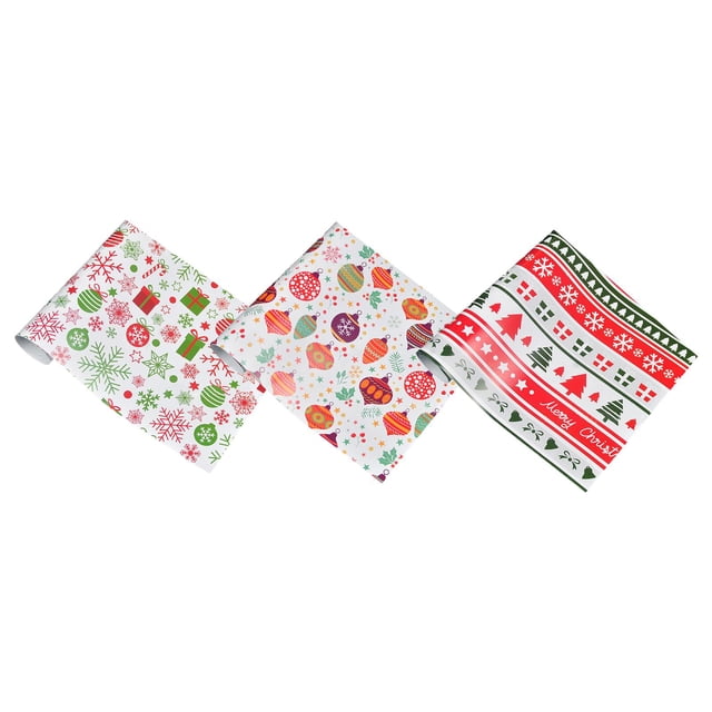3 Pieces Wrapping Paper Set 51x75cm Origami Paper for Decoration Party Stripes