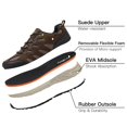 thumbnail image 3 of Zapatos de senderismo Kricely Waterproof Suede para hombre, color marrón, talla 13, 3 of 6