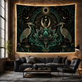 thumbnail image 6 of Floral Garden Highly with Around Lotus Flower Full, Mystical Fantasy for Space Lovers, Galaxy Room Decor, Mother'S Day Gift, Tapestry Wall Hanging for Bedroom and Dorm, 6 of 7