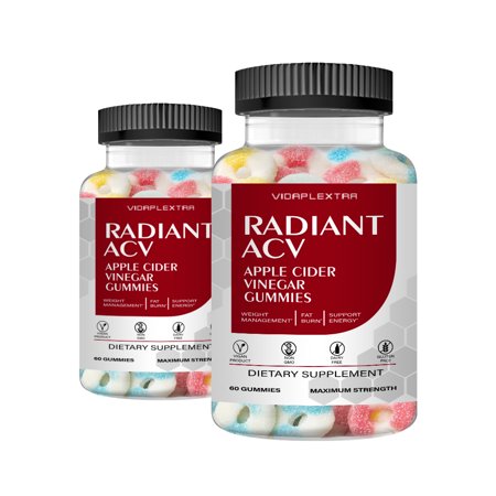 (2 Pack) Radiant ACV - Radiant ACV Keto Apple Cider Vinegar Gummies