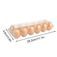 thumbnail image 5 of ZenCart 50Pcs Egg Holder Clear Plastic Cartons 12 CountReusable Crate for Home Ranch Farm Market Display Transparent Reusable Egg Container, 5 of 8