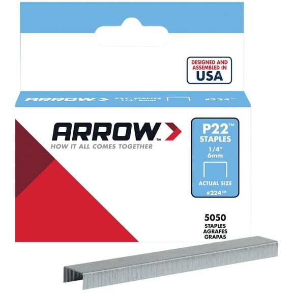 Arrow Fastener 224 1/4 P22 Staples