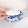 thumbnail image 3 of Soap Dishes 1pc Blue Bathroom Drainage Heightening Base Soap Box Storage Box Kitchen Sponge Storage Soap Rack(Blue), 3 of 3