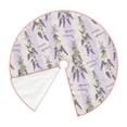 thumbnail image 2 of Daiia Lavender Flowers Drawing Merry Christmas Tree Skirt , Xmas Large Lace-up Tree Skirt, Santa Snowflakes Rustic Home Decorations New Year Party Farmhouse Decor-36", 2 of 7
