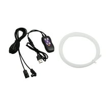 Hxlamzoo USB-Powered Car LED Atmosphere Neon Strip Lights with Music Sync & Hidden Installation – Safe, Radiation-Free for Interior Decor