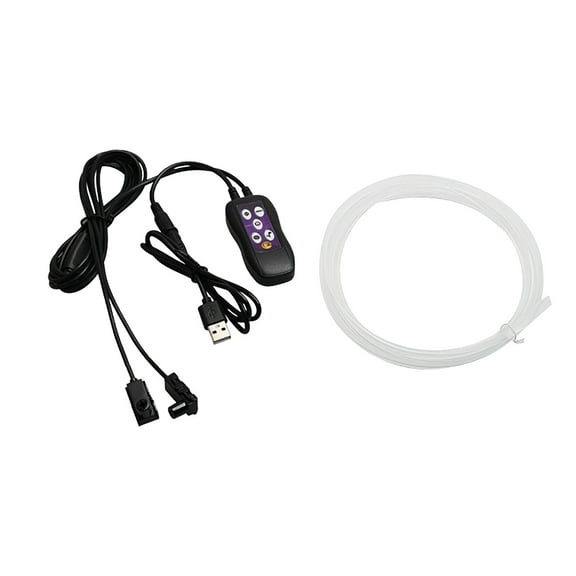 Hxlamzoo USB-Powered Car LED Atmosphere Neon Strip Lights with Music Sync & Hidden Installation – Safe, Radiation-Free for Interior Decor