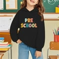 thumbnail image 2 of Ruyang First Day of Preschool Hoodies Kids Boys Girls Back to School Hooded Sweatshirts Long Sleeve Cute Trendy Hoodie, 2 of 5