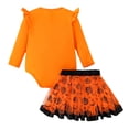 thumbnail image 6 of mgoYE Newborn Baby Girls Halloween Clothes Outfits Infant 3pcs Bodysuit Romper Dress Clothing Sets(Red,12-18 Months), 6 of 9