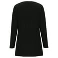thumbnail image 5 of VNKIDY Plus Size Tops Autumn Winter Plus Size Knitted Ribbed Brushed Square Neck Long Sleeve Solid Color Casual Basic Shirt Blouse Cute Tops, 5 of 6