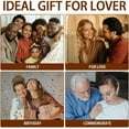 thumbnail image 7 of 1 Pc Double Sided Rotating Picture Frame for Wedding Lucky to Be in Love Wood Photo Frame with Heart Charms Engagement Anniversary Gift for Couple Lover Fits 4x6inch(10x15cm) in Photo colorful, 7 of 7
