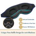 ComfiTime 3D Sleep Mask for Adults 100 Blackout Eye Cover, Soft
