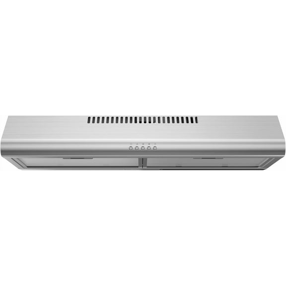 Midea  30 inch Under Cabinet Ducted/Ductless Convertible Range Hood, Stainless Steel, MVU30W6AST