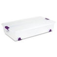 thumbnail image 3 of Sterilite 60 Qt ClearView Latch Box, Wheeled Underbed Organizer Bins with Lids, 8 Pack, 3 of 5