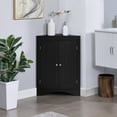 thumbnail image 3 of Wooden Cabinets, sideboard cabinet,corner cabinet,Bathroom Floor Corner Cabinet with Doors and Shelves, Kitchen, Living Room,Free Standing Storage Cabinet for Bathroom, Black Living Room Cabinets, 3 of 11